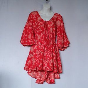 Hello Molly AFTERMATH ROMPER RED Small 4